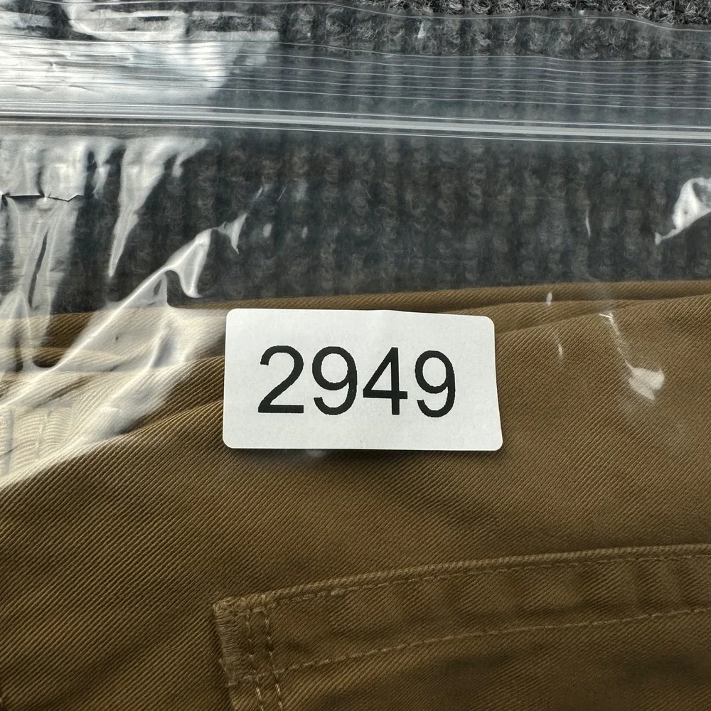Polo Ralph Lauren Mens Big Tall Tan Khaki Cotton Twill Straight Leg Pants 44x30